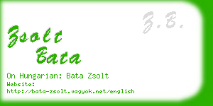 zsolt bata business card